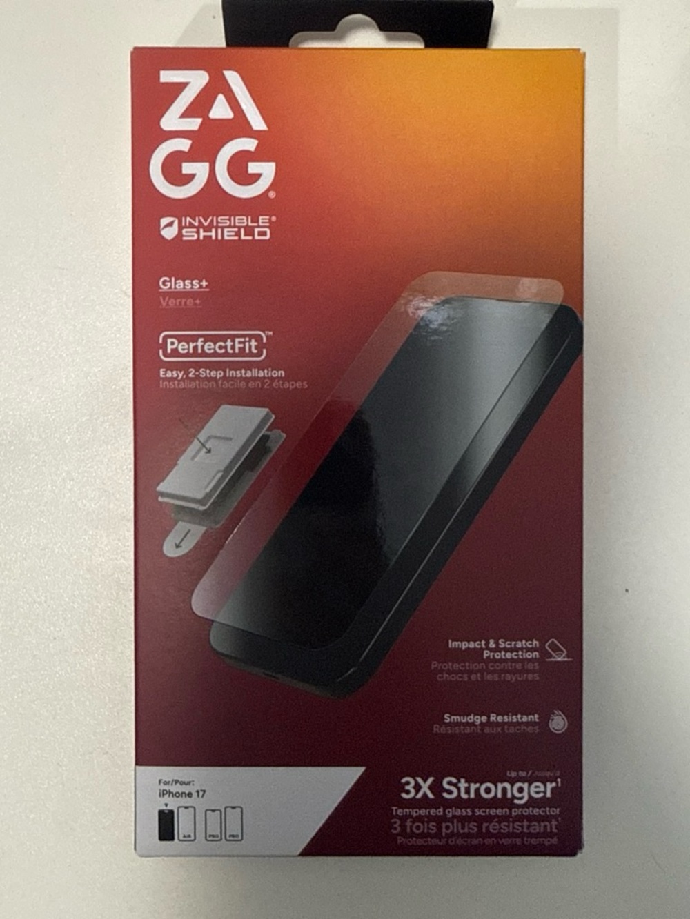 InvisibleShield Glass+ PerfectFit Screen Protector for iPhone 17